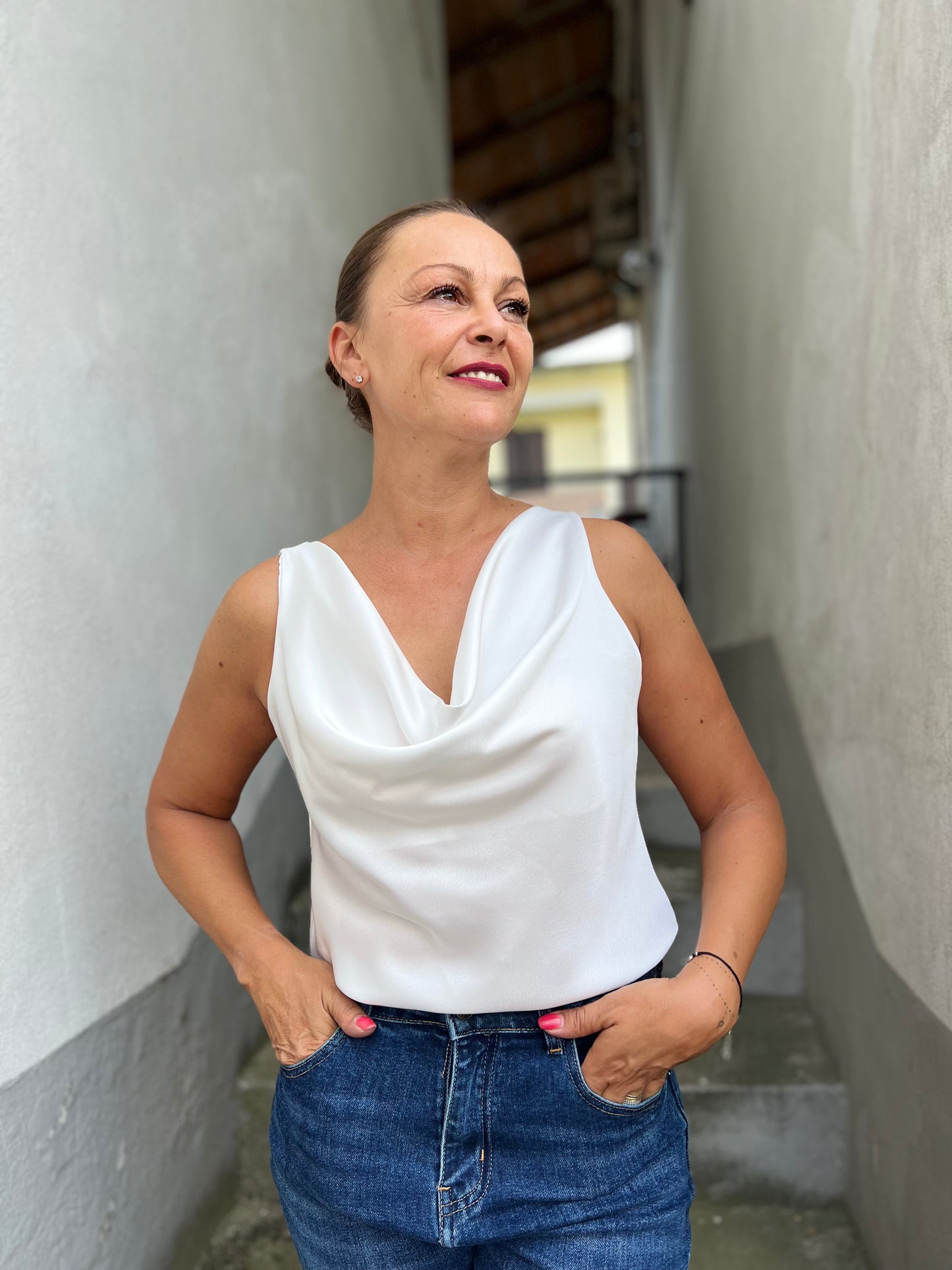 Canotta scollo a gronda 5866