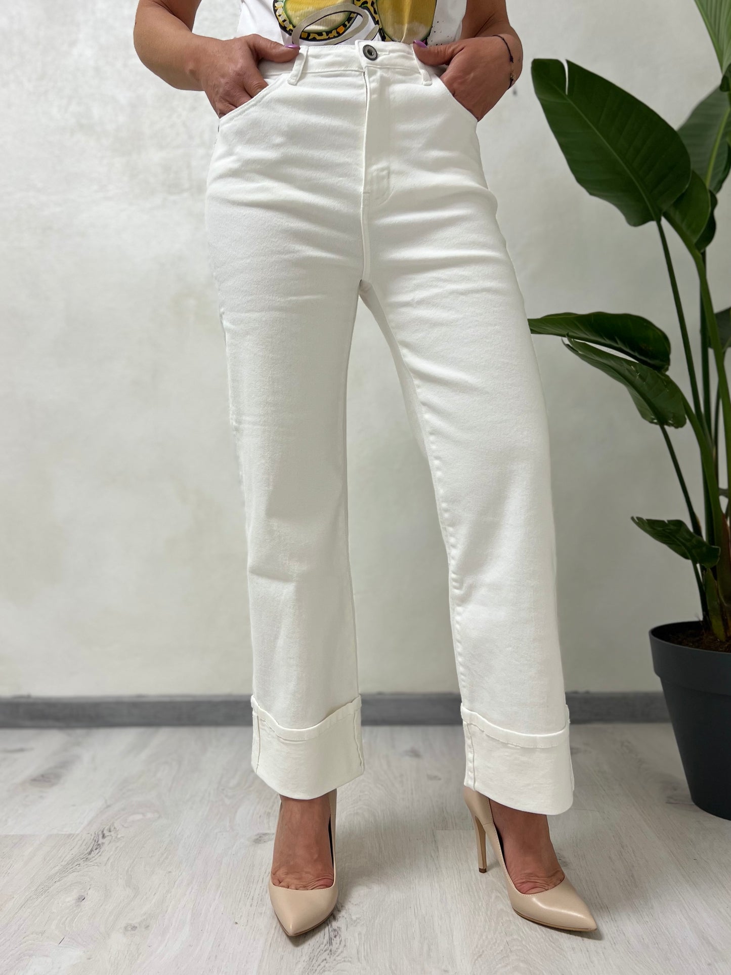 Jeans palazzo colorato 1383