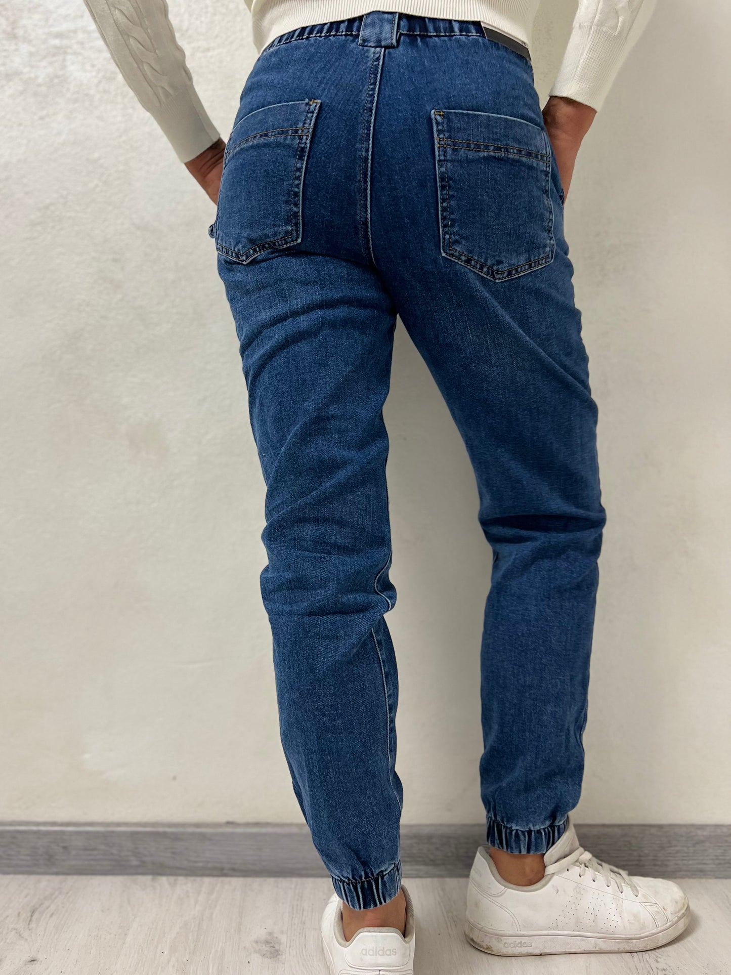 Jeans momfit polsino