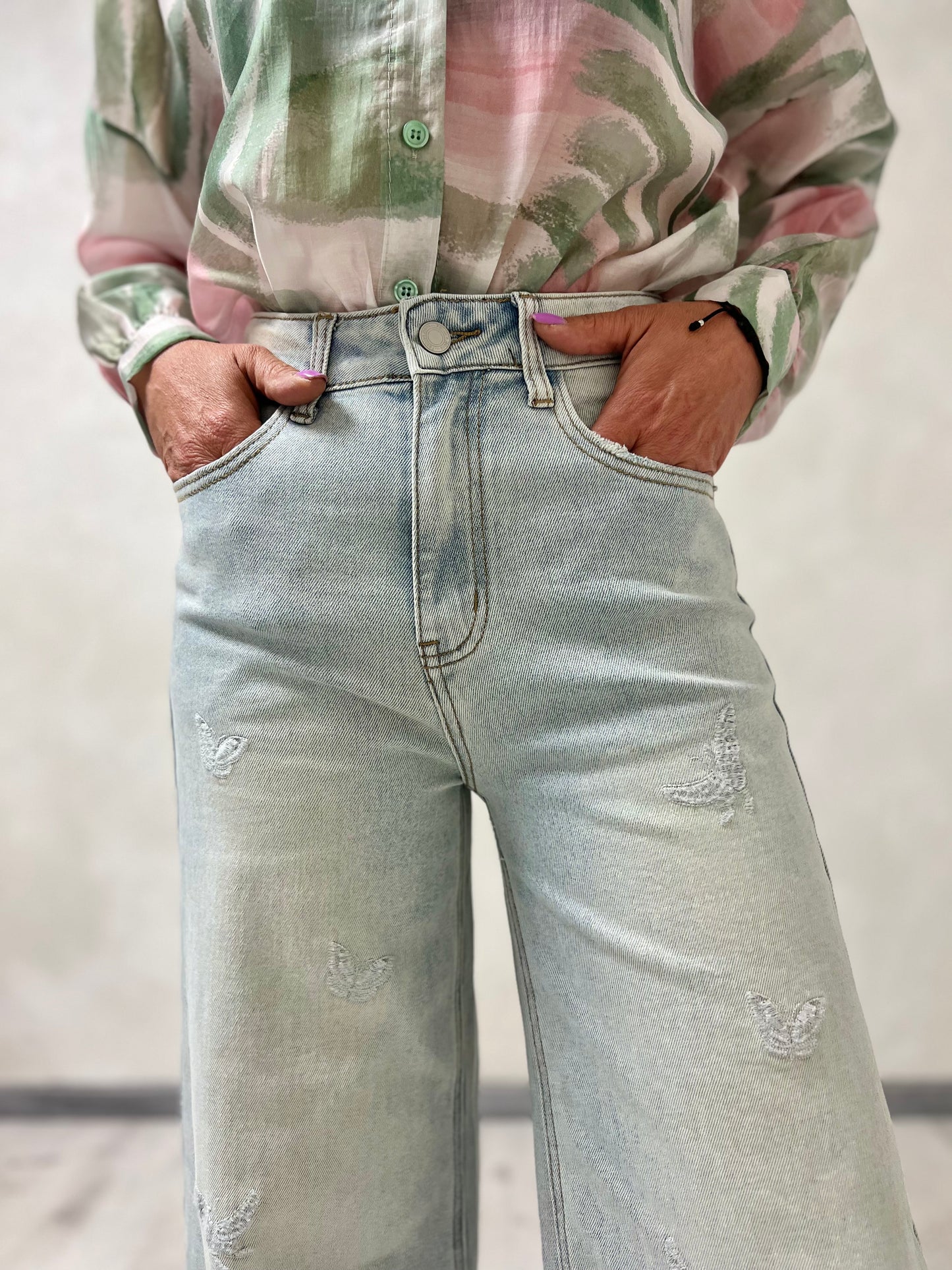 Jeans butterfly